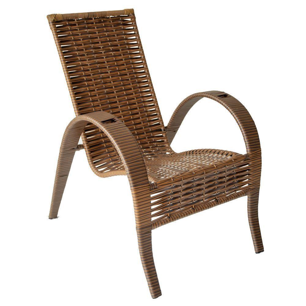 Conjunto De Mesa De Centro E 2 Cadeiras Vitória Para área Argila - 5