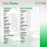 Conjunto De Mesa De Centro E 2 Cadeiras ônix área Externa Argila - 6