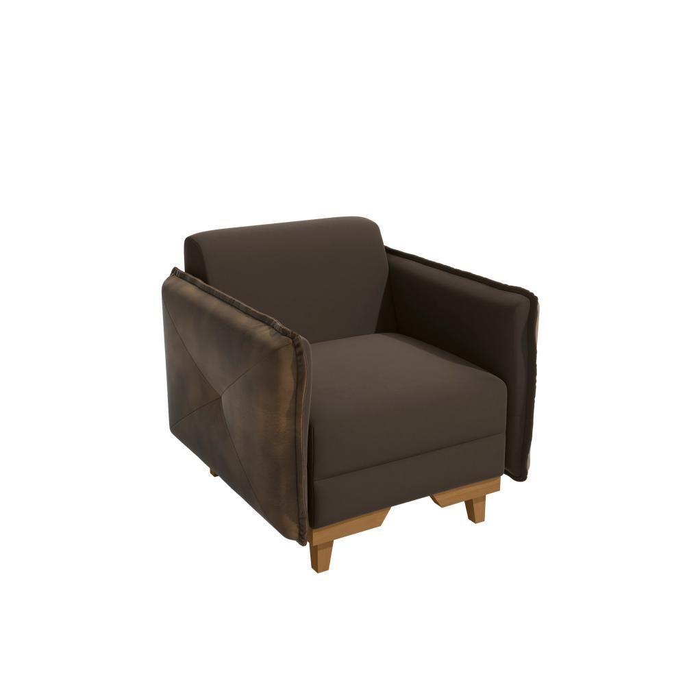 Poltrona Belinda Kappesberg Suede Café - 2