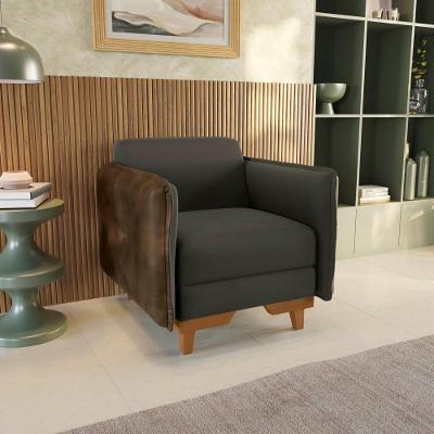 Poltrona Belinda Kappesberg Suede Café