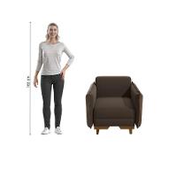 Poltrona Belinda Kappesberg Suede Café