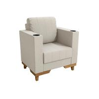 Poltrona Maya Kappesberg Linho Caqui - 2