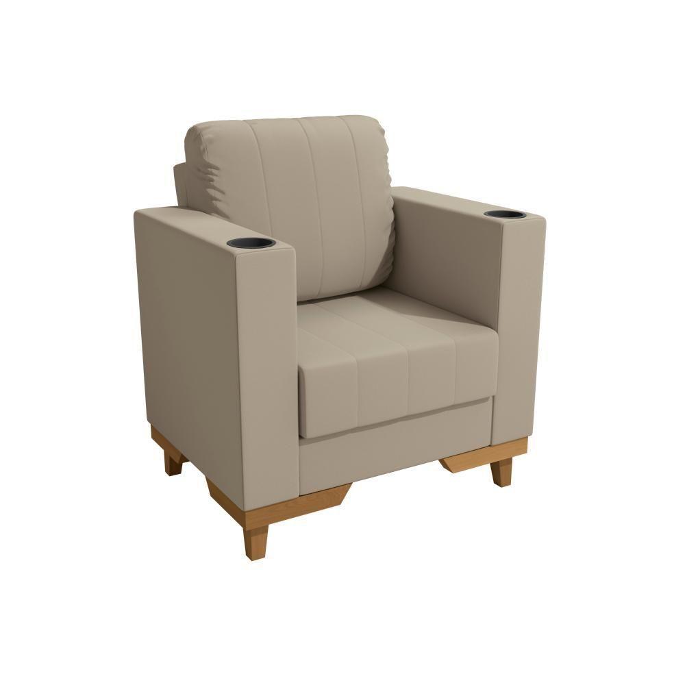 Poltrona Maya Kappesberg Suede Bege - 2