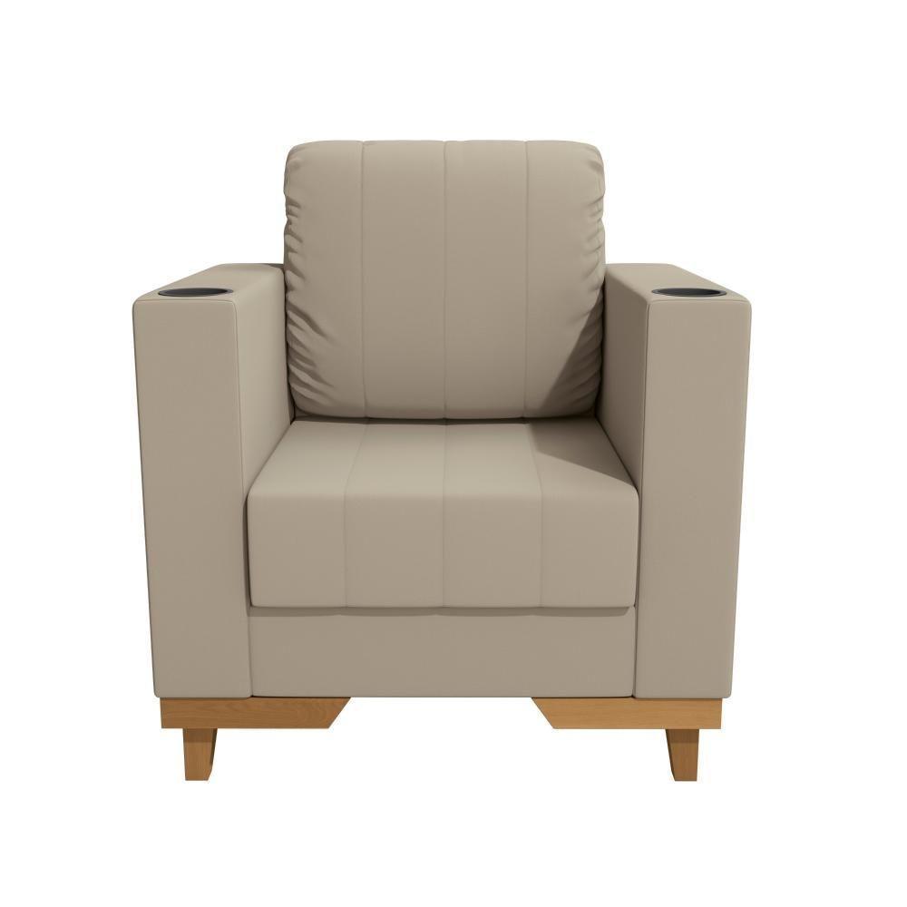 Poltrona Maya Kappesberg Suede Bege - 7