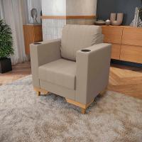 Poltrona Maya Kappesberg Suede Bege - 1