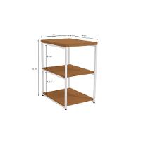Mesa De Apoio Kappesberg Industrial 3 Prateleiras Canela-branco 45cm - 3