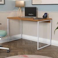 Mesa De Escritório Escrivaninha Kappesberg Industrial Canela-branco 118cm - 1