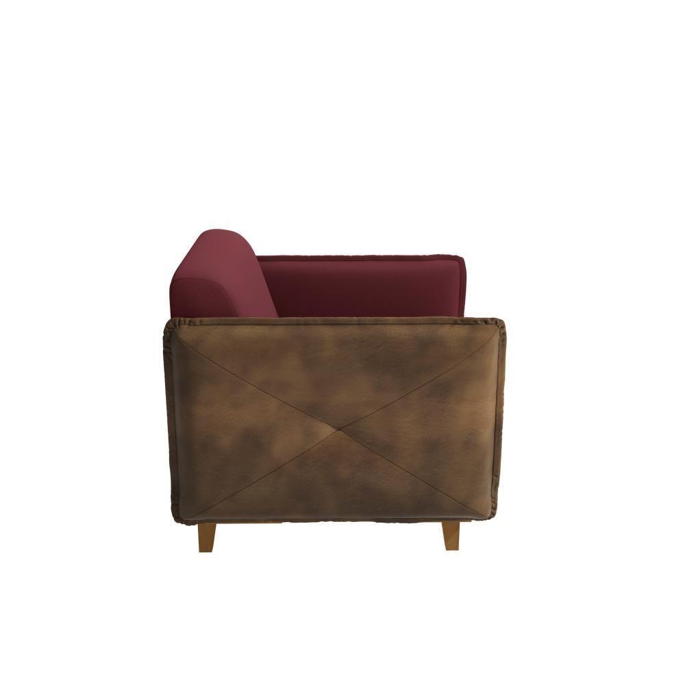 Poltrona Belinda Kappesberg Veludo Bordô - 7