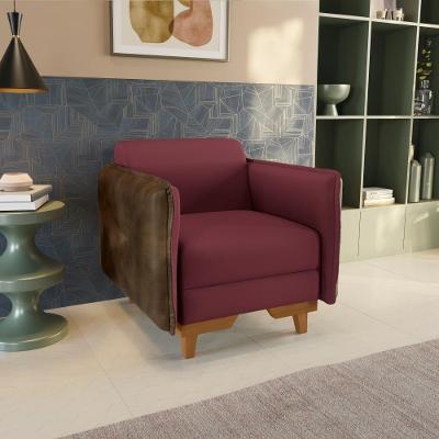Poltrona Belinda Kappesberg Veludo Bordô