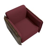 Poltrona Belinda Kappesberg Veludo Bordô - 5