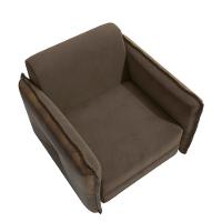 Poltrona Belidna Kappesberg Veludo Marrom - 5