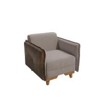 Poltrona Belinda Kappesberg Veludo Cinza - 8