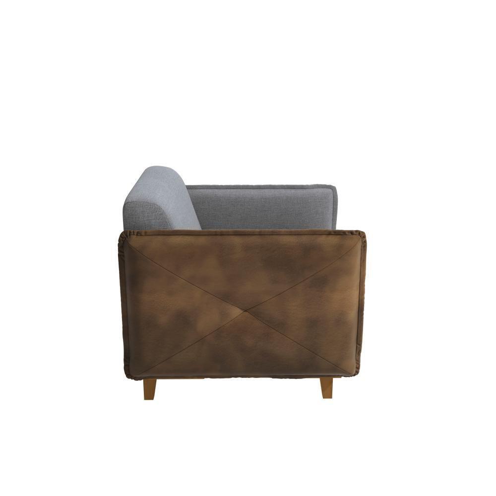 Poltrona Belinda Kappesberg Linho Cinza - 6