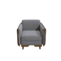 Poltrona Belinda Kappesberg Linho Cinza - 7