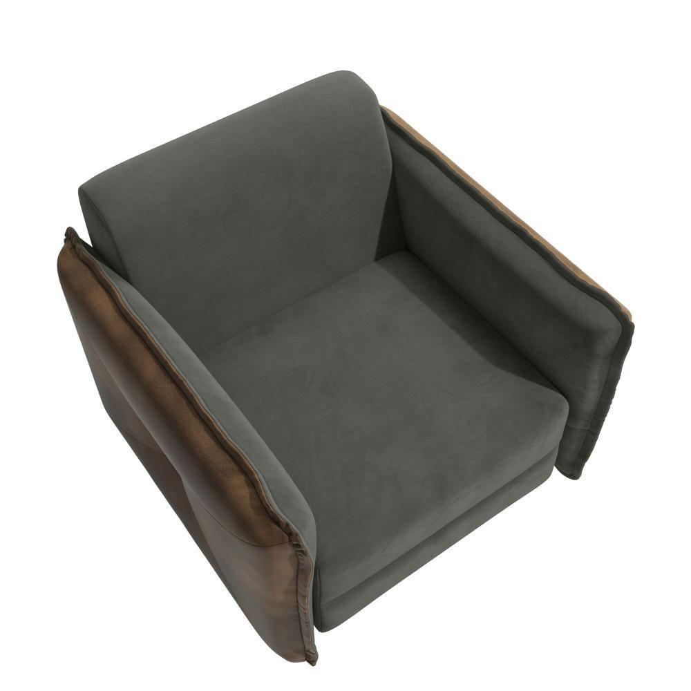 Poltrona Belinda Kappesberg Veludo Chumbo - 5