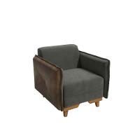 Poltrona Belinda Kappesberg Veludo Chumbo - 2