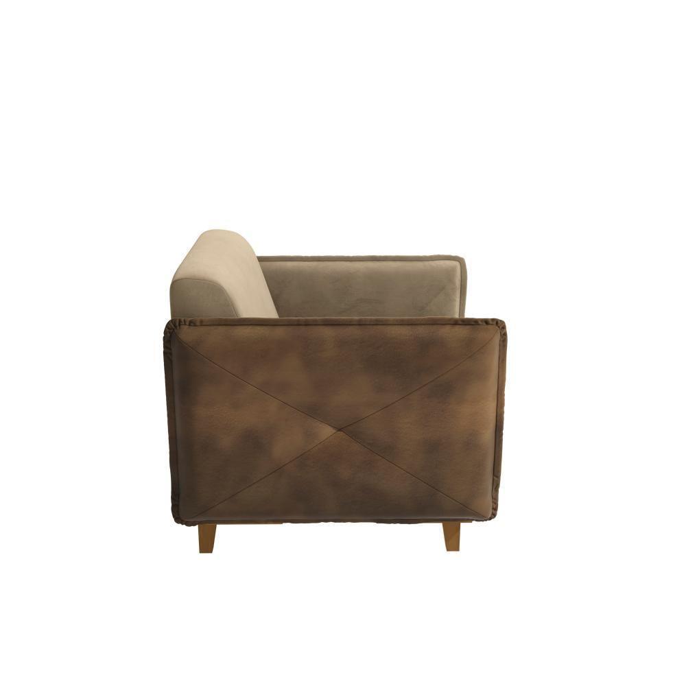 Poltrona Belinda Kappesberg Veludo Deluxe Bege - 6