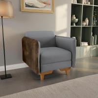 Poltrona Belinda Kappesberg Veludo Titanio - 1