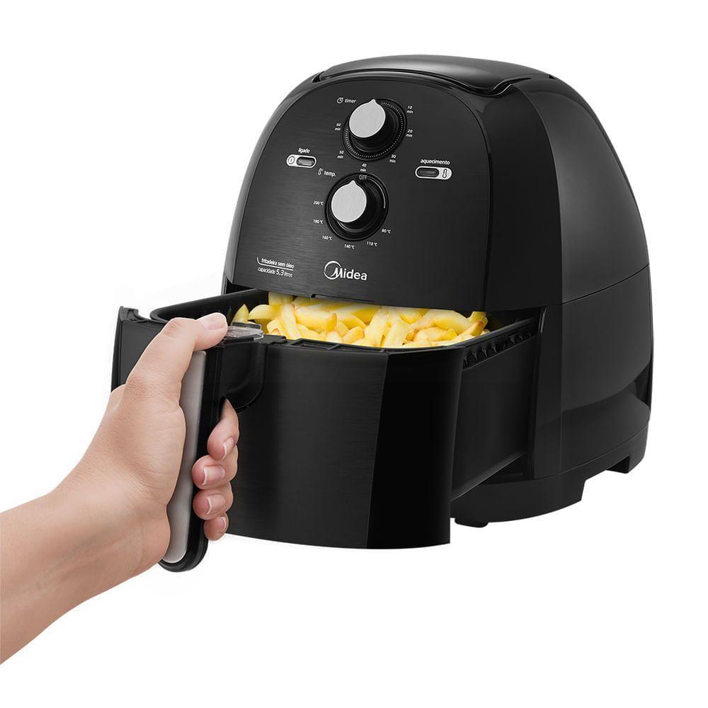 Fritadeira Air Fryer 5,3l Cor Preta Midea Frb50p1 - 127v - 5