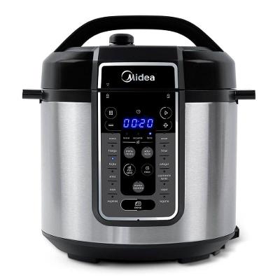 Panela de Pressão Elétrica 6 L MasterSteam Inox Midea PPG70S2 - 220v