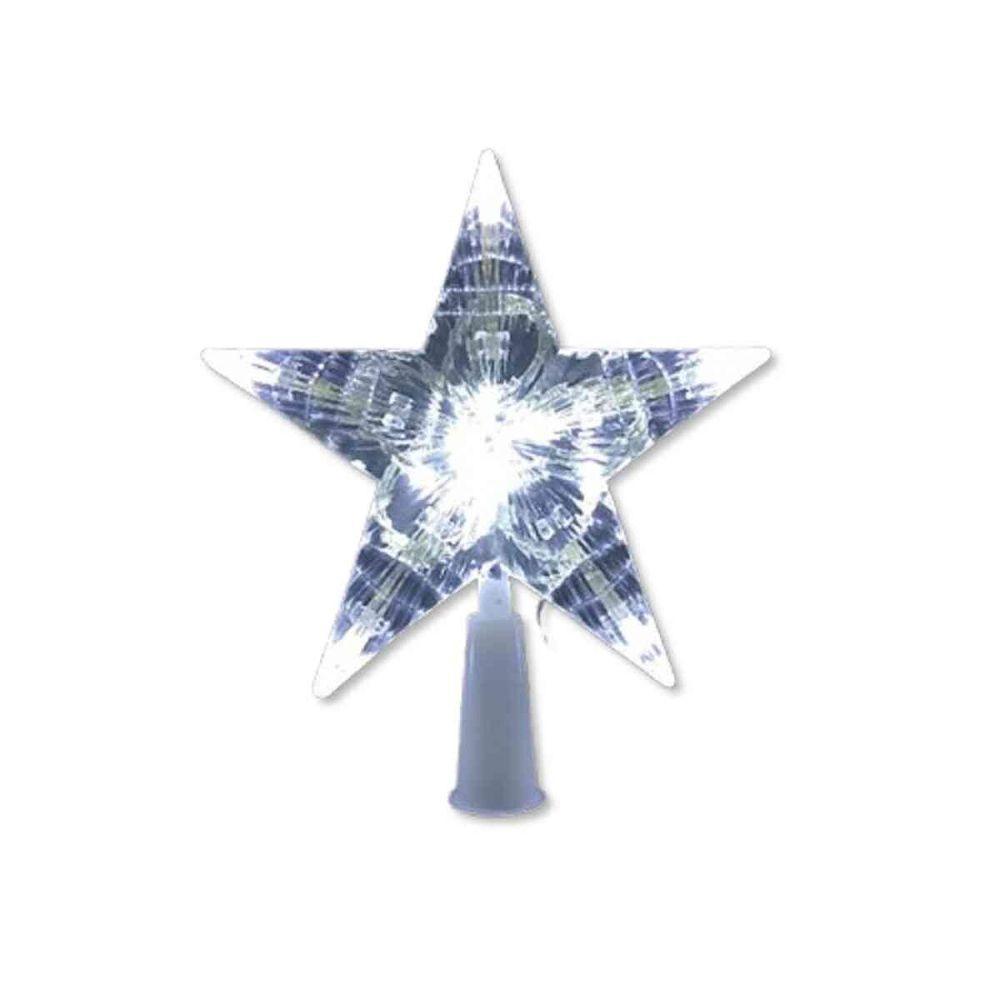 Ponteira Estrela Led Branco 220v Enfeite árvore De Natal - 1