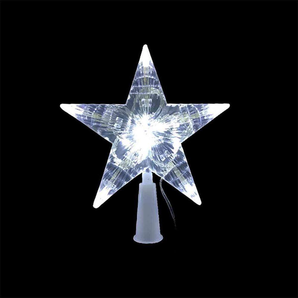 Ponteira Estrela Led Branco 220v Enfeite árvore De Natal - 2