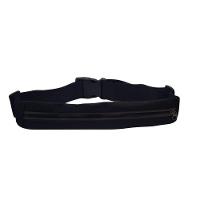 Pochete Esportiva Corrida Slim Impermeável Ajuste Na Cintura Saída Para Fone De Ouvido Preto - 1