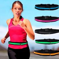 Pochete Esportiva Corrida Slim Impermeável Ajuste Na Cintura Saída Para Fone De Ouvido Preto - 5