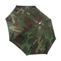 Chapéu Guarda-chuva Sombrinha Camuflado Protetor Camping Passeio Sol Chuva - 3