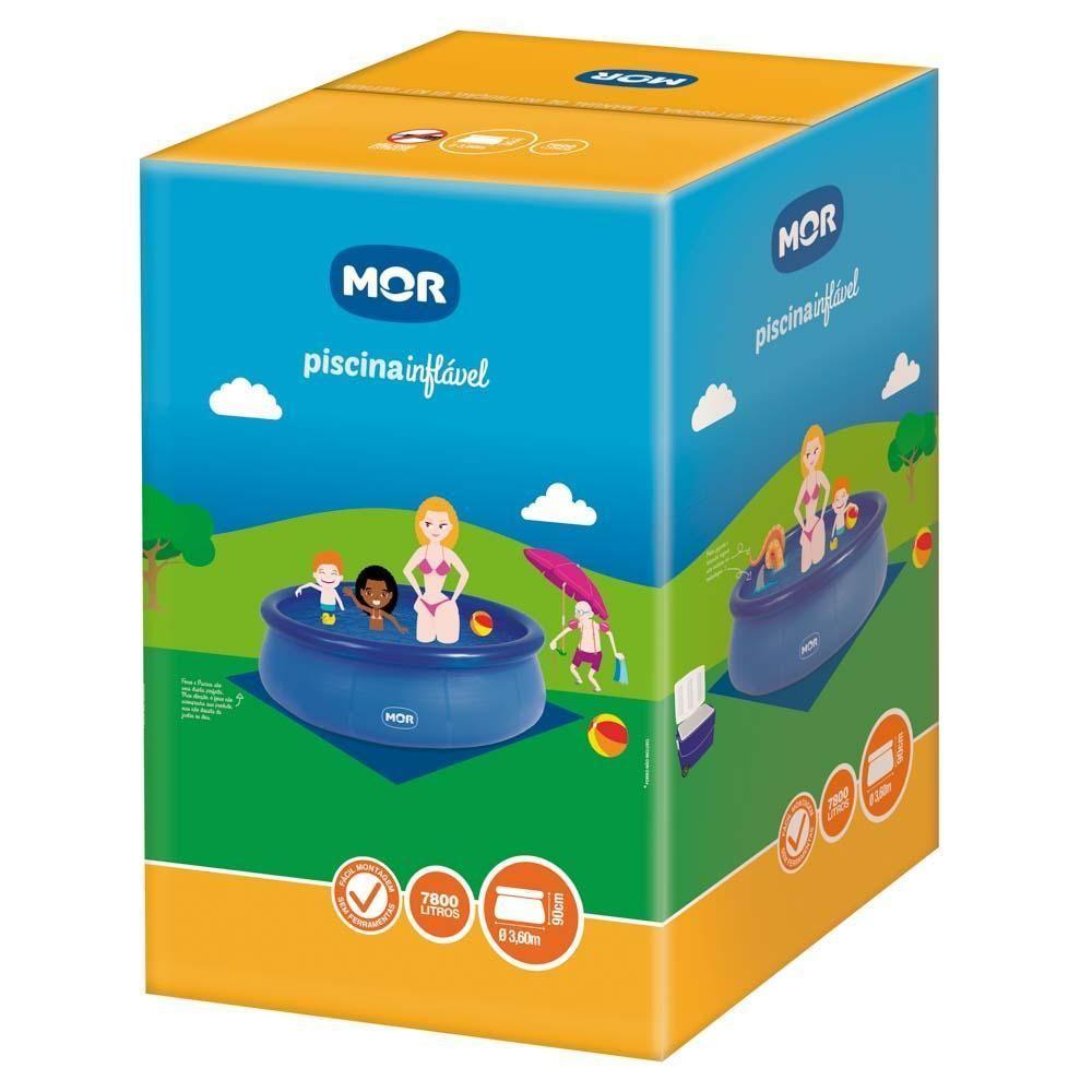 Piscina Inflável 7800 Litros Redonda Splash Fun Capa, Forro E Filtro Mor - 127v 127v - 4