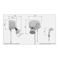 Chuveiro Cardal Potenza Eletrônico Com Pressurizador Branco 220v (7800w) - 2