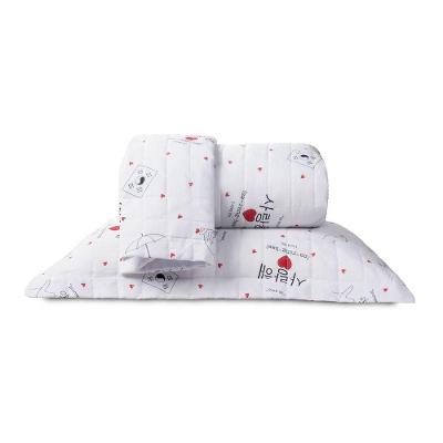 Cobre Leito King Essencialle Estampado 150 Fios 3 Peças - Dorameira