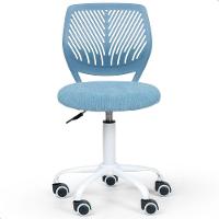 Cadeira Secretária Kids Giratória Teen Tela Mesh Moderna Azul - 1