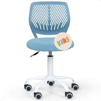 Cadeira Secretária Kids Giratória Teen Tela Mesh Moderna Azul - 2