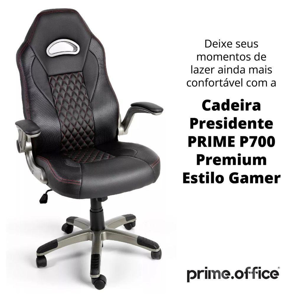 Cadeira De Escritório Presidente Ergonômica Premium Gamer - 3