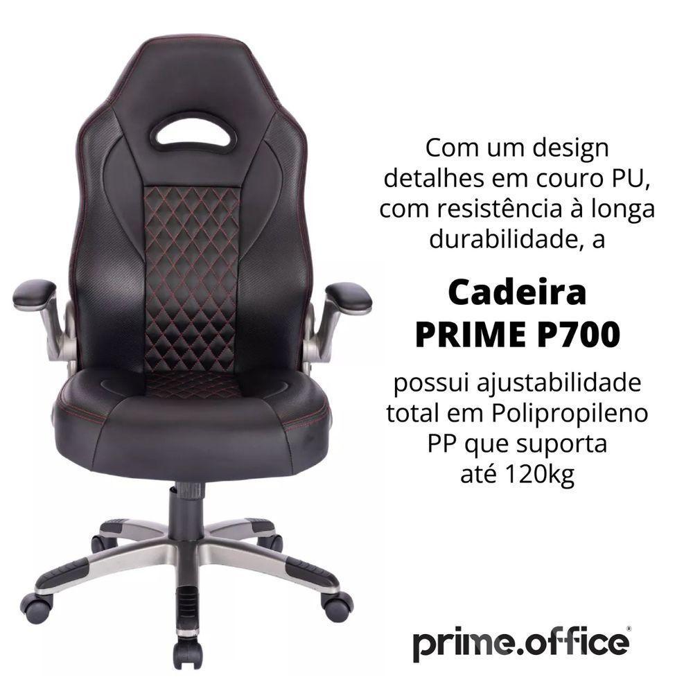 Cadeira De Escritório Presidente Ergonômica Premium Gamer - 4