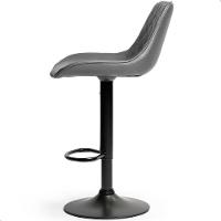 Banqueta Alta Cozinha Bar Balcão Para Bancada Encosto Kit 02 Unidades Cinza - 8