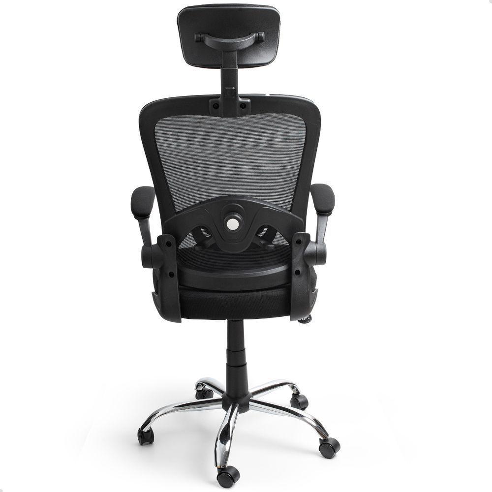 Cadeira De Escritorio Presidente Giratória Ergonômica Mesh - 10