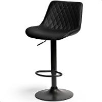 Banqueta Alta Cozinha Bar Balcão Para Bancada Encosto Kit 02 Unidades Preto - 7