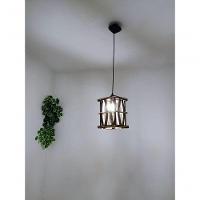 Lustre Luminária De Teto De Madeira Rustico Artesanal Decoração Sala Quarto Hotel Pousada - 5