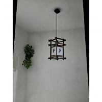 Luminária De Teto Rustico Lustre Ideograma Japonês Sala Restaurante Spa Pousada Hotel - 3