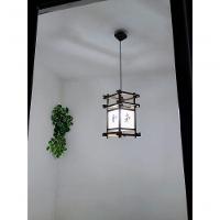 Luminária De Teto Rustico Lustre Ideograma Japonês Sala Restaurante Spa Pousada Hotel