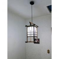 Lustre Oriental Luminária Estilo Japonês Rustico Artesanal Sala Quarto Restaurante Hotel Pousada - 2