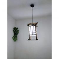 Lustre Oriental Luminária Estilo Japonês Rustico Artesanal Sala Quarto Restaurante Hotel Pousada - 5