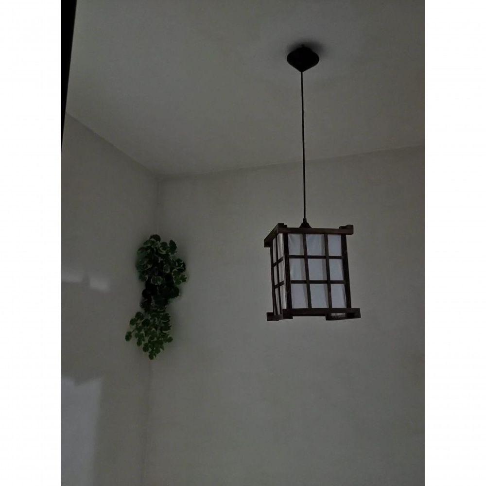 Lustre Luminária De Teto De Madeira Rustico Artesanal Decoração Sala Quarto Hotel Pousada - 2