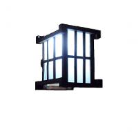 Arandela Luminária De Parede Rustica Oriental Japonês Artesanal Madeira Sala Pousada Hotel - 1