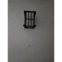 Arandela Luminária De Parede Rustica Oriental Japonês Artesanal Madeira Sala Pousada Hotel