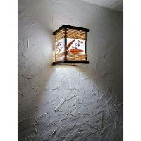 Arandela Rustica Luminária De Corda Com Folhagem Madeira Artesanal Sala Quarto Hotel Pousada - 2