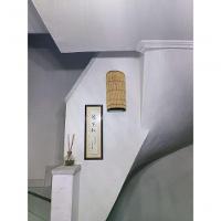 Luminária De Parede Arandela Rustica Telinha De Bambu Oval Artesanal Sala Quarto Hotel Pousada - 8