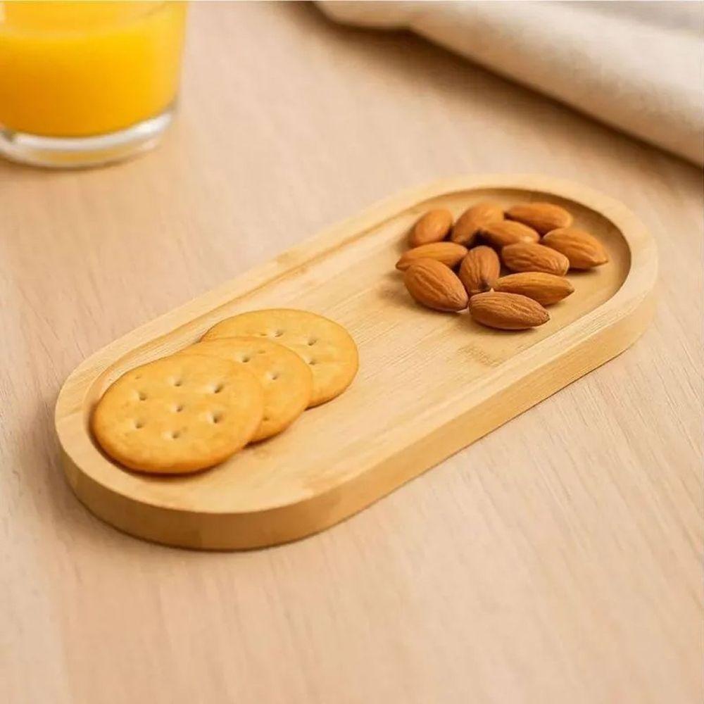 Bandeja Oval Nature Lyor 24x11x1,5cm Bambu - 5